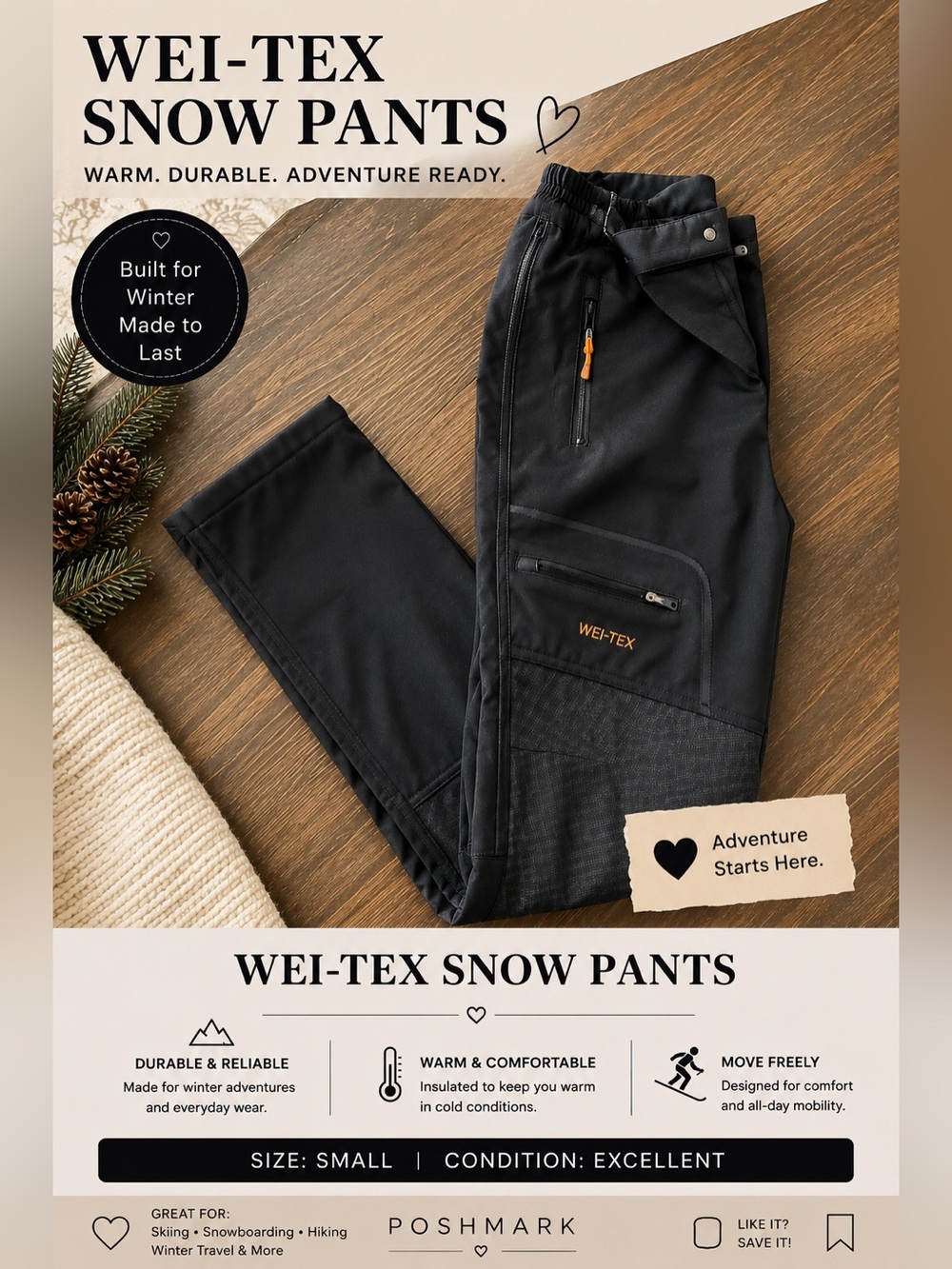 WEI-TEX SNOW PANTS